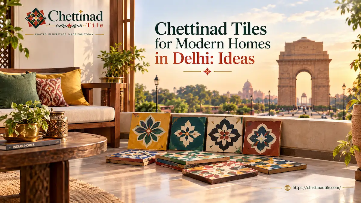 Chettinad Tiles for Modern Homes in Delhi: Ideas