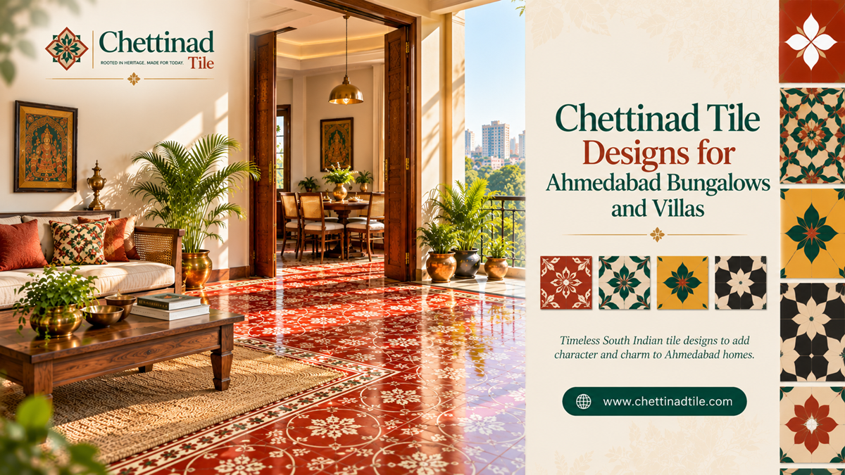 Chettinad Tile Designs for Ahmedabad Bungalows and Villas
