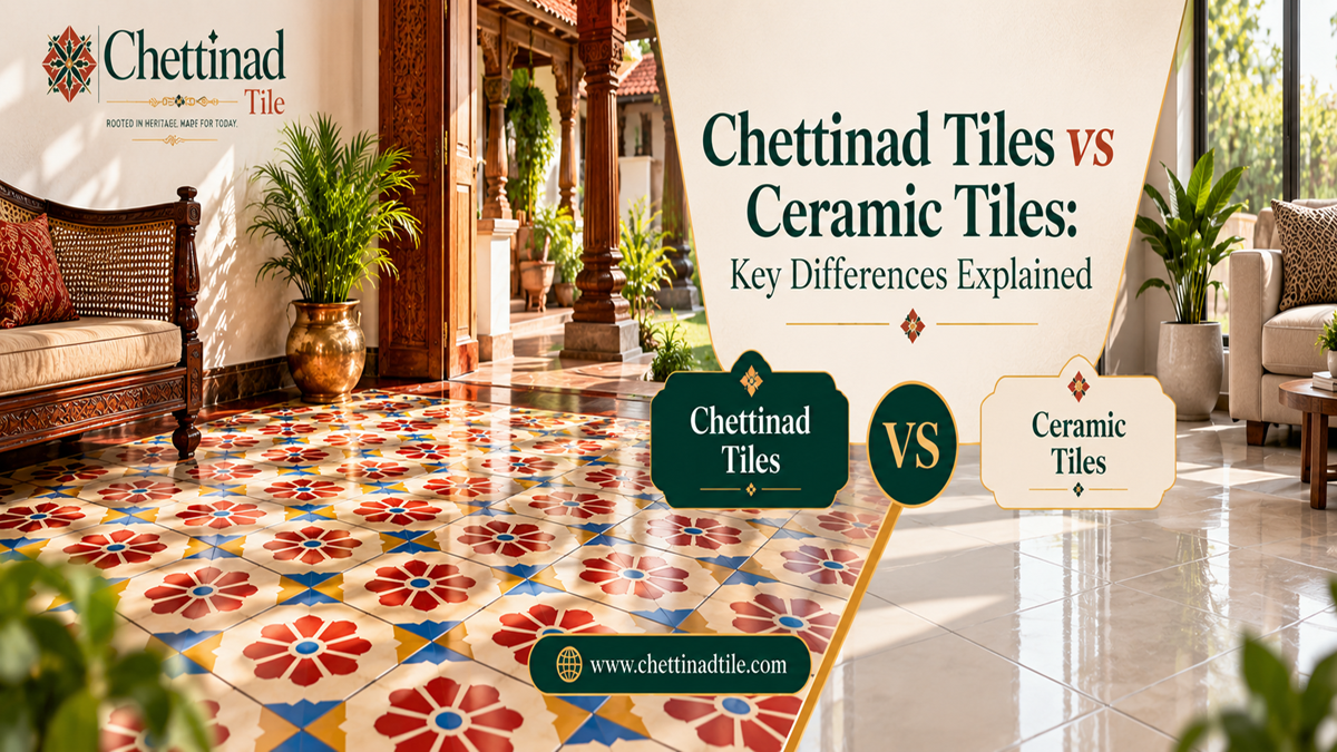 Chettinad Tiles vs Ceramic Tiles: Key Differences Explained